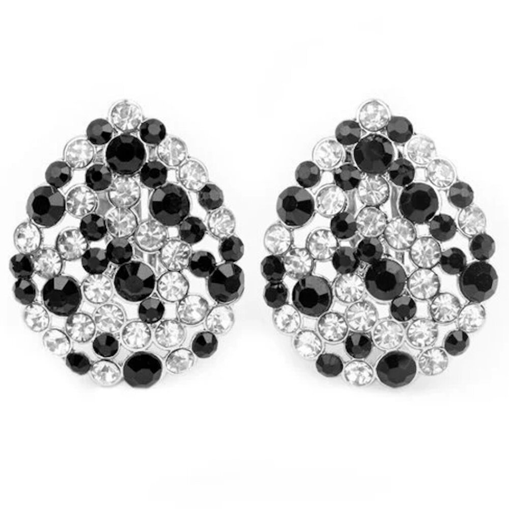 Paparazzi Elite League Black Clip-on Earrings